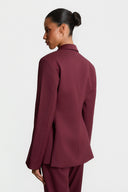 Miss Meryl Burgundy Blazer