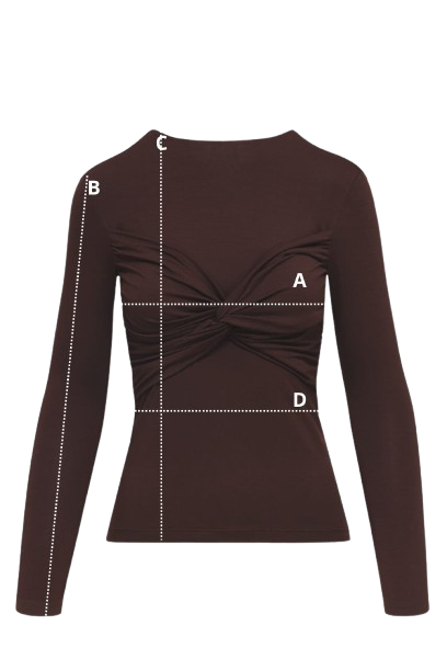 Longsleeve Miss Draped Navy