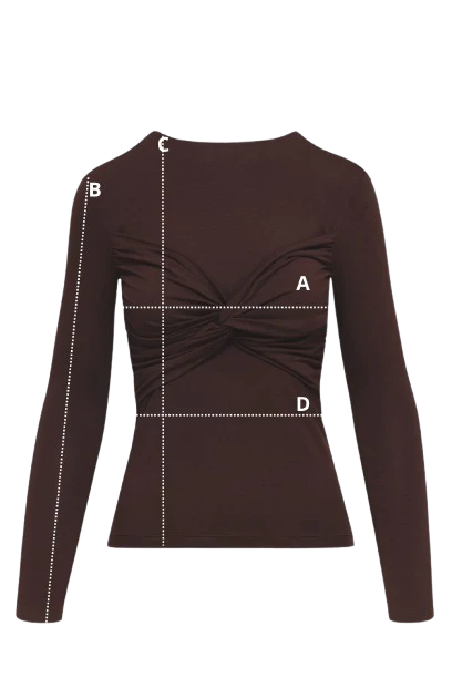 Longsleeve Miss Draped Light Blue