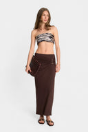 Miss Isla Dark Chocolate Skirt