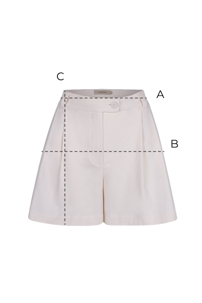 Miss Ingrid Cream Shorts