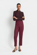 Miss Meryl Burgundy Trousers