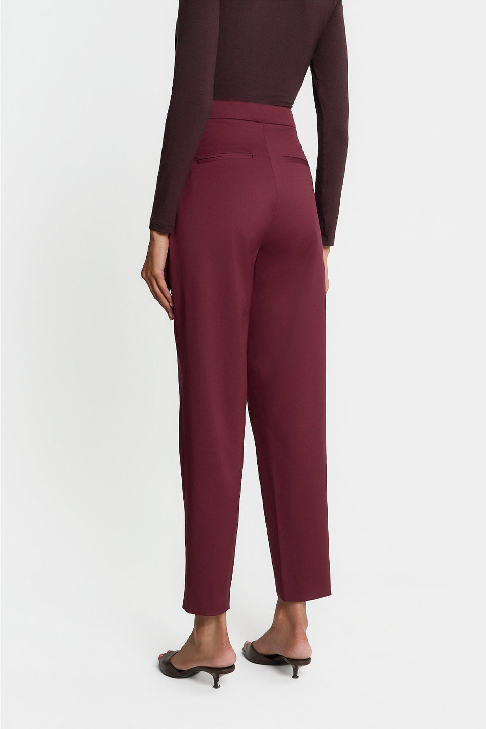 Miss Meryl Burgundy Trousers