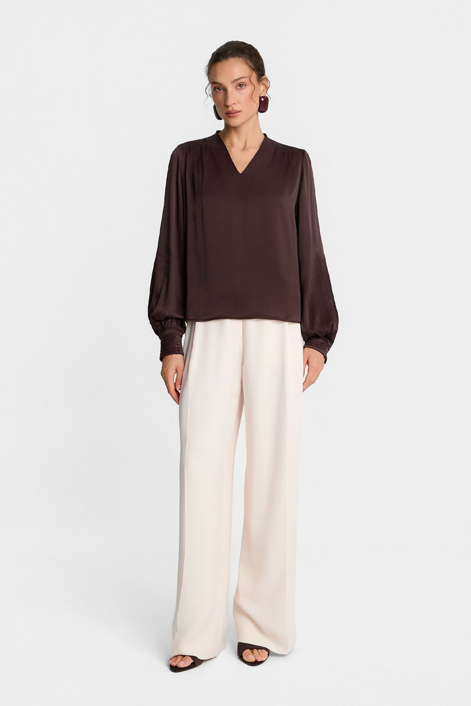 Miss Aria Creme Trousers