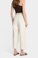 Miss Elan Creme Trousers