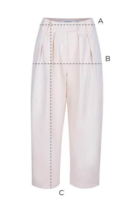 Miss Elan Creme Trousers