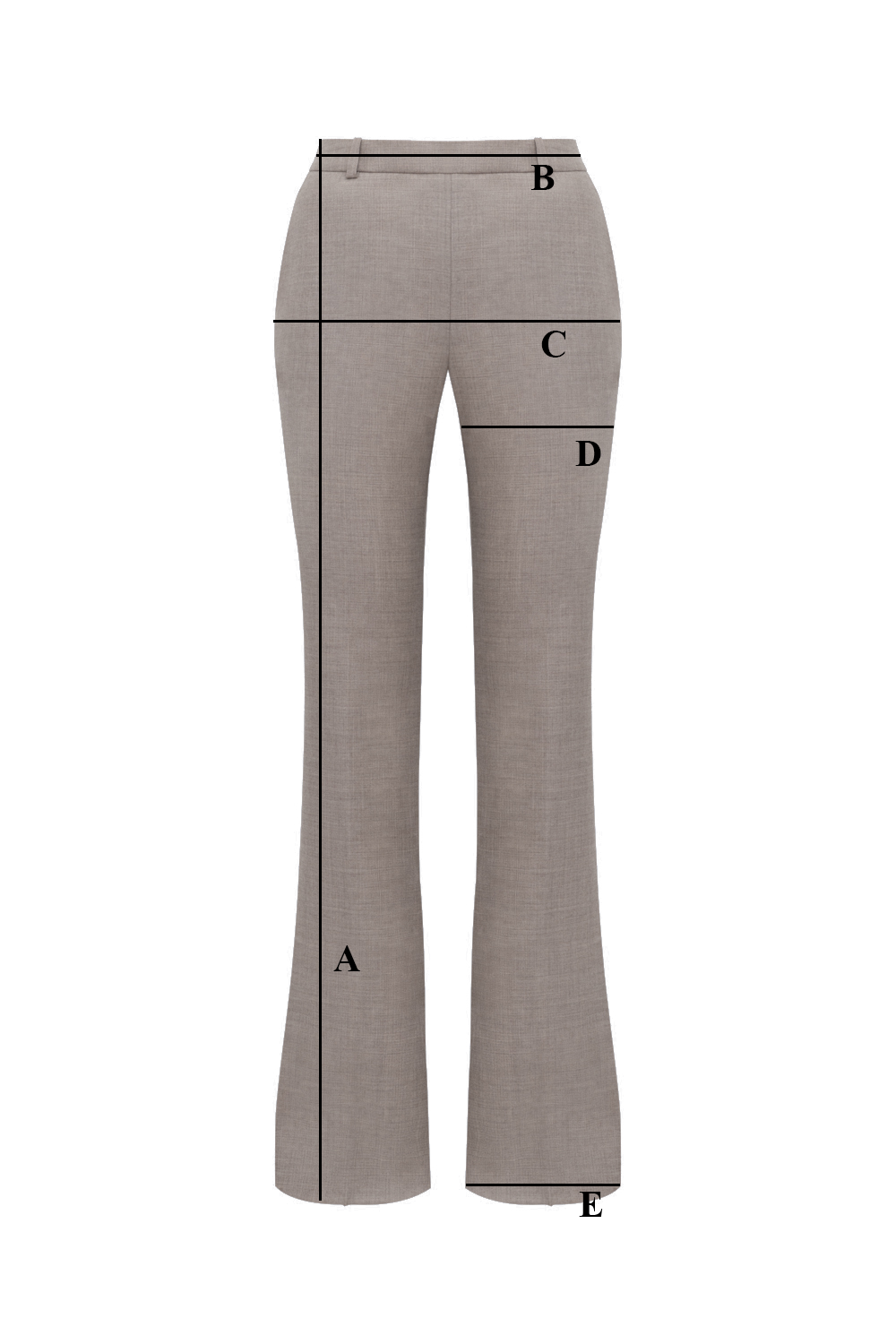 Spodnie Miss Flare Taupe
