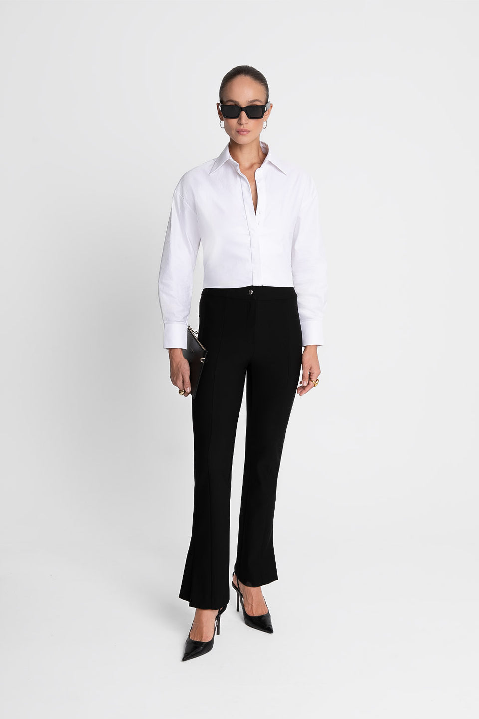 Miss Flexy Black Trousers