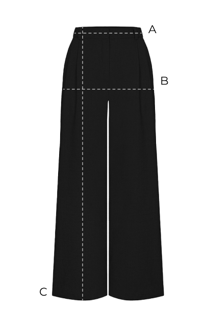 Spodnie Miss Flowing Black