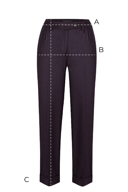 Spodnie Miss Heritage Melange Plum