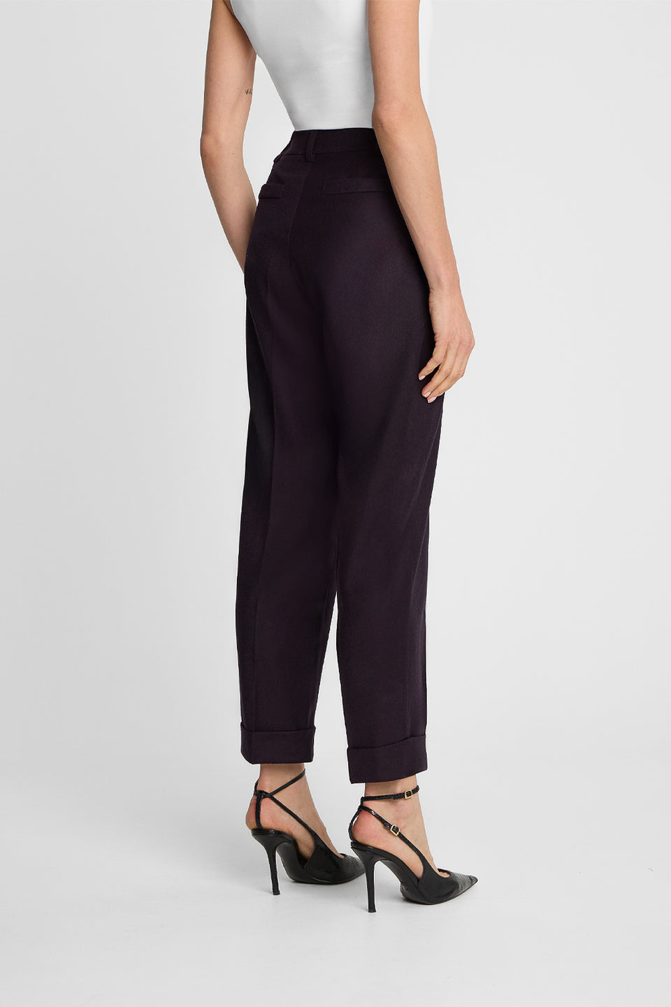 Miss Heritage Melange Plum Trousers