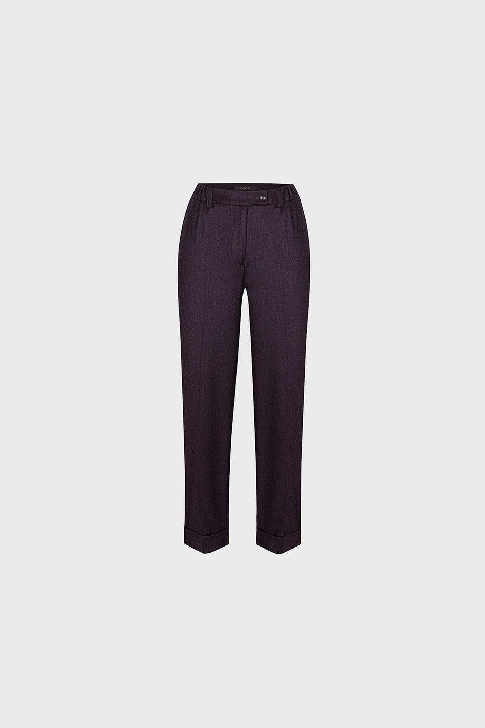 Miss Heritage Melange Plum Trousers