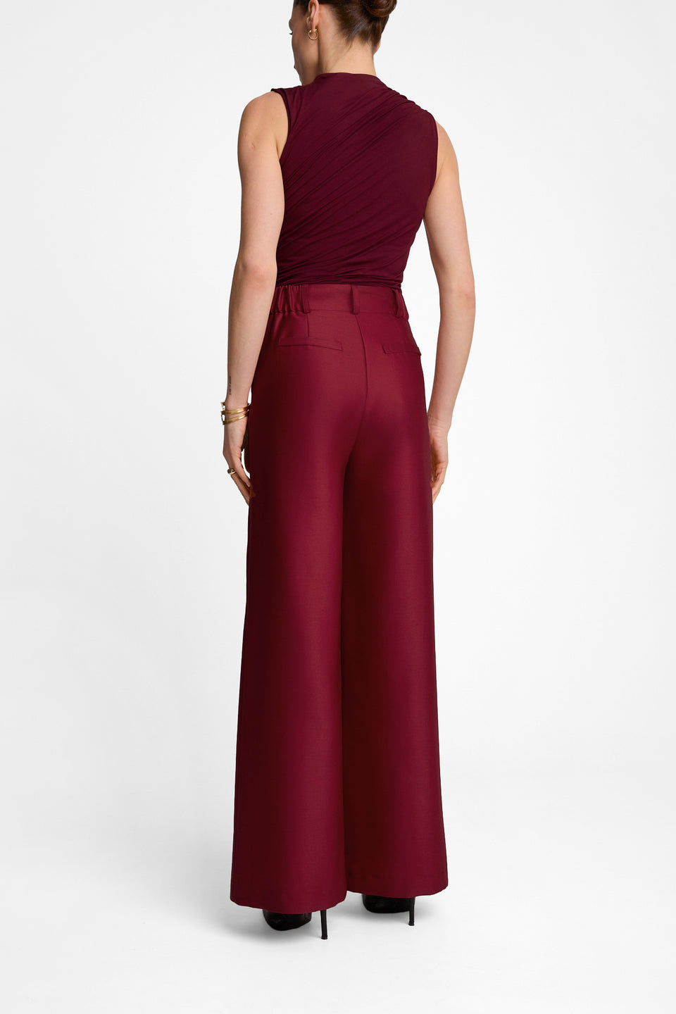 Miss Milano Burgundy Trousers