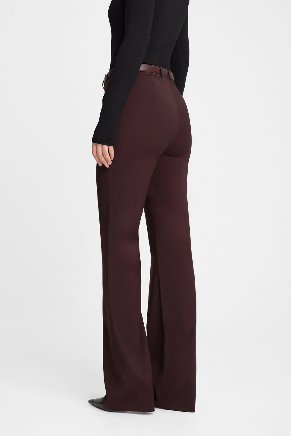 Miss Minimal Burgundy Trousers