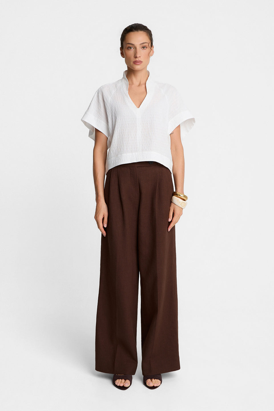 Miss Notte Chocolate Trousers