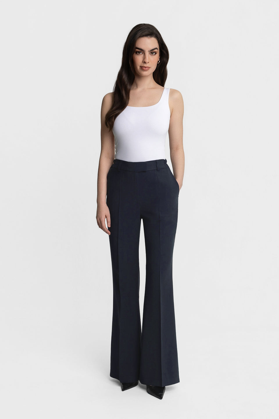 Miss Savvy Navy Trousers