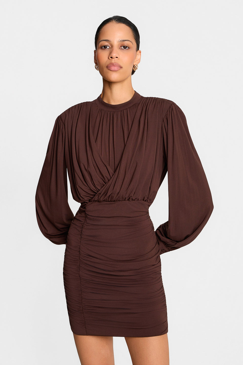 Miss Saloon Nights Chocolate Dress