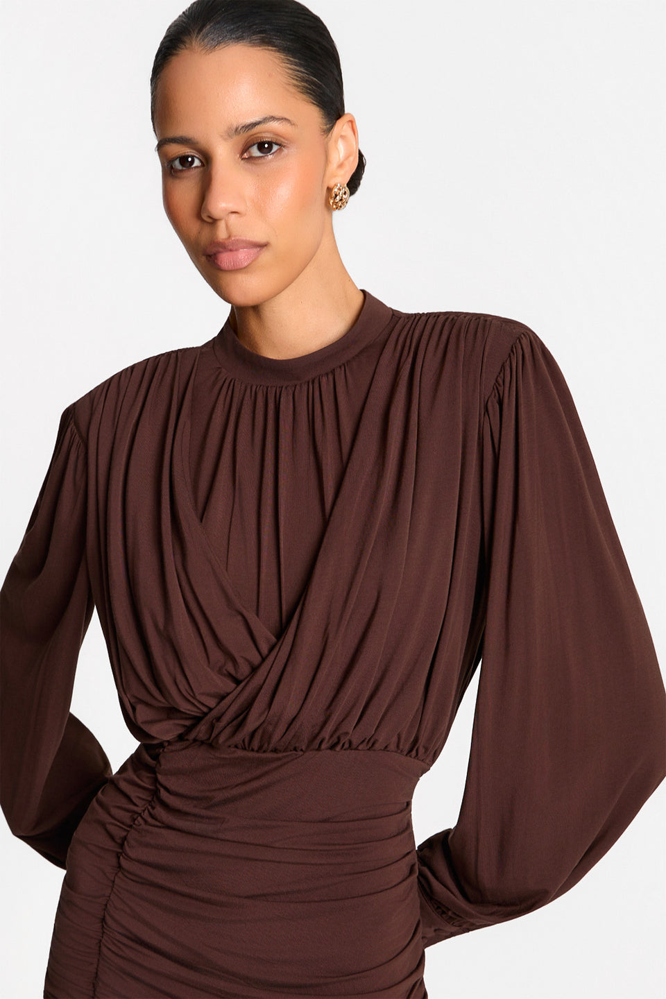 Miss Saloon Nights Chocolate Dress