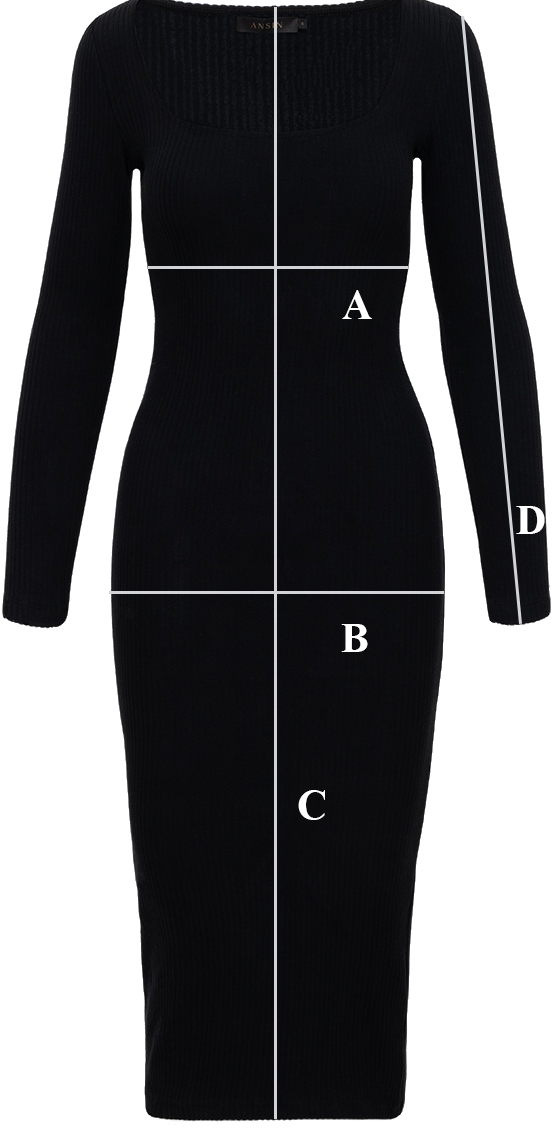 Sukienka Miss Bodycon Black