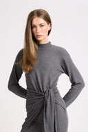 Miss Bonham Melange Grey Dress