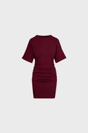 Miss Capri Burgundy Dress