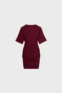 Miss Capri Burgundy Dress
