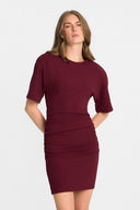 Miss Capri Burgundy Dress