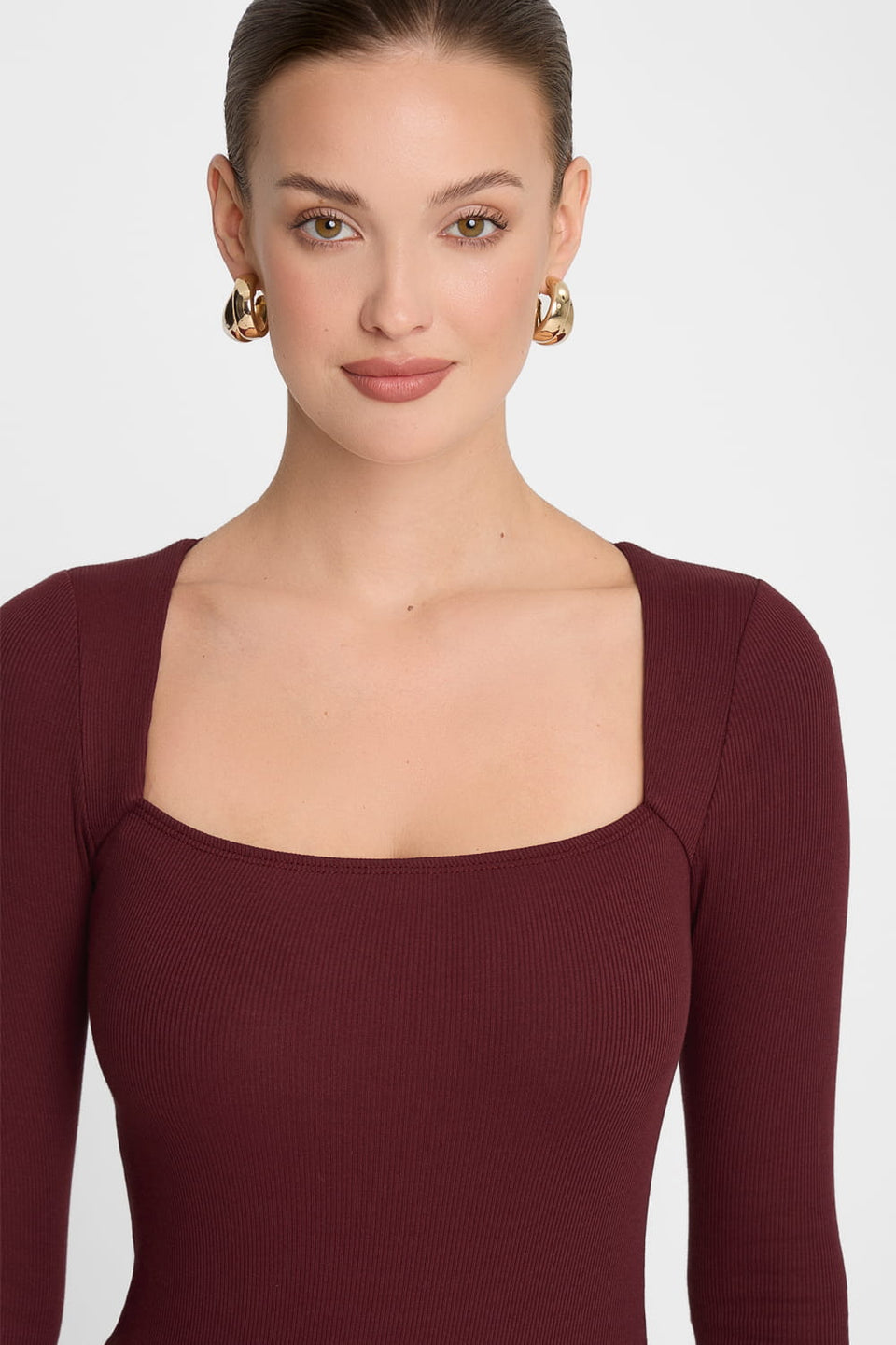 Miss Caro Burgundy Dress