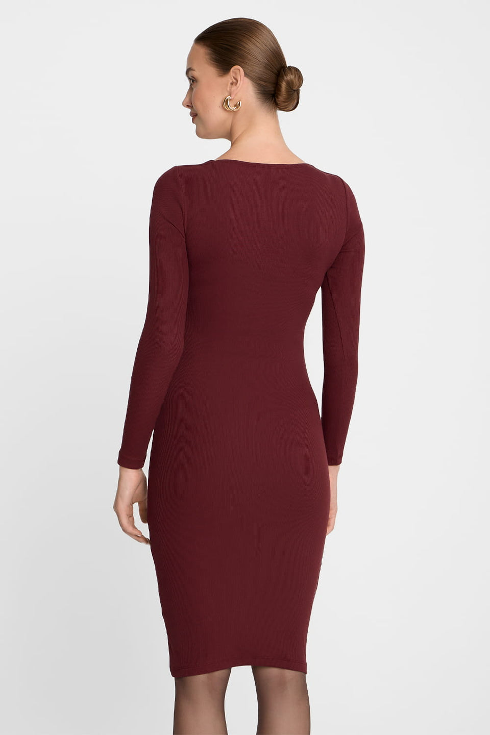 Miss Caro Burgundy Dress