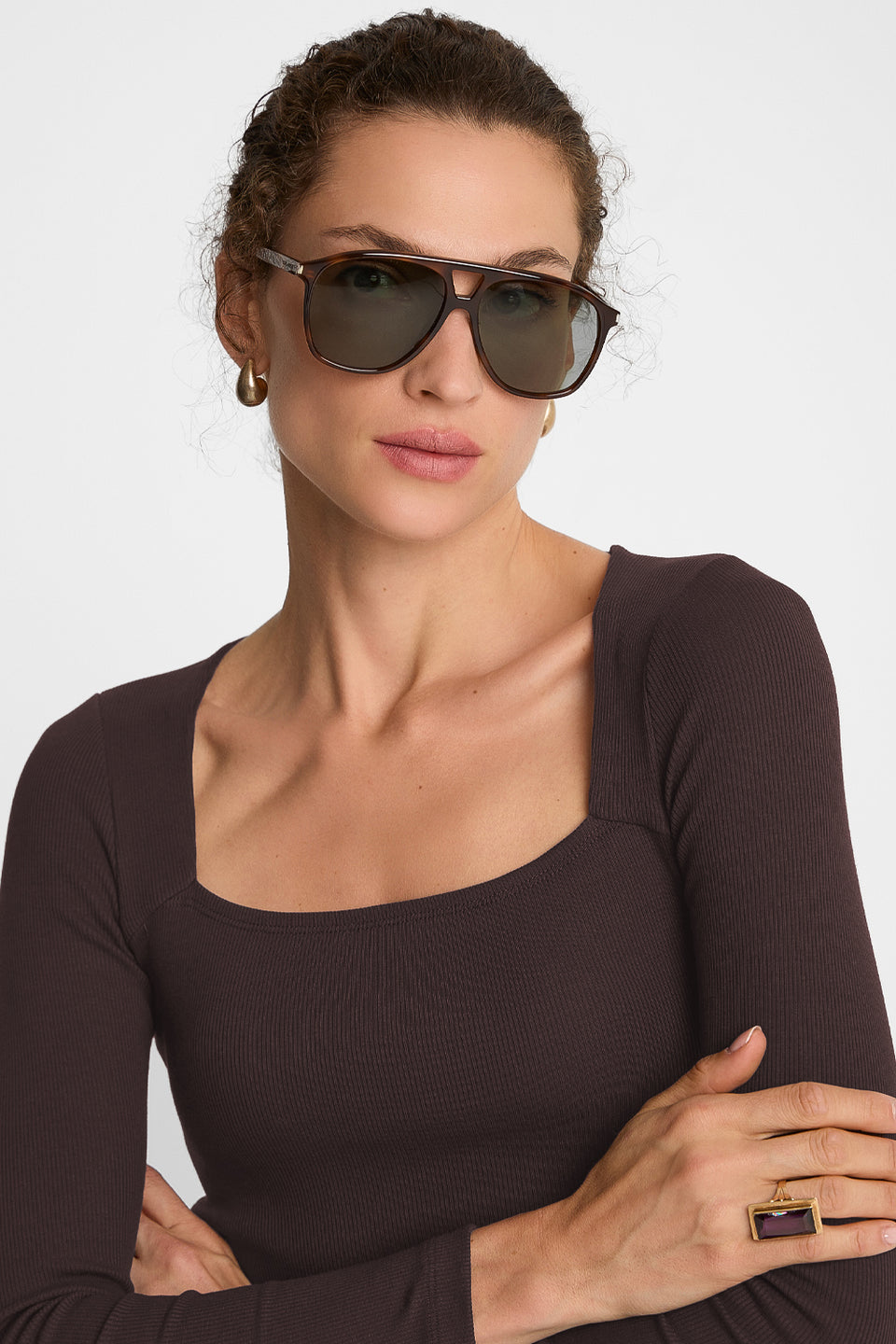 Miss Caro Dark Chocolate Dress
