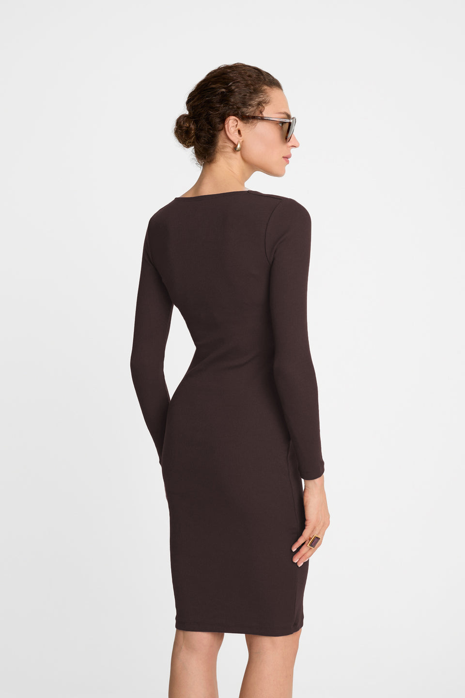 Miss Caro Dark Chocolate Dress