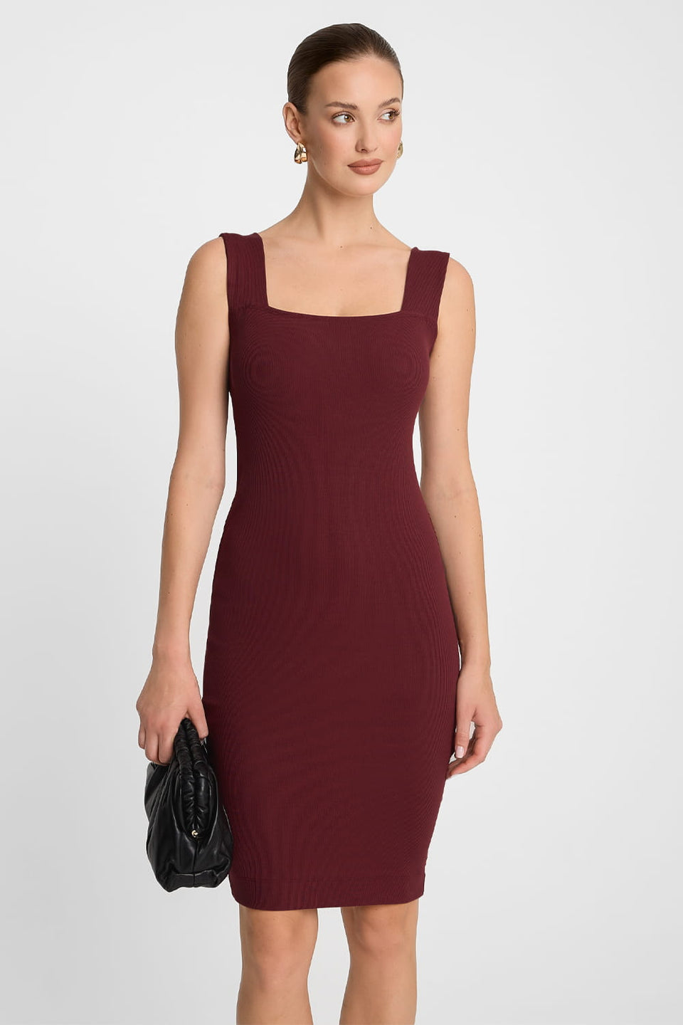 Miss Classy Burgundy Dress