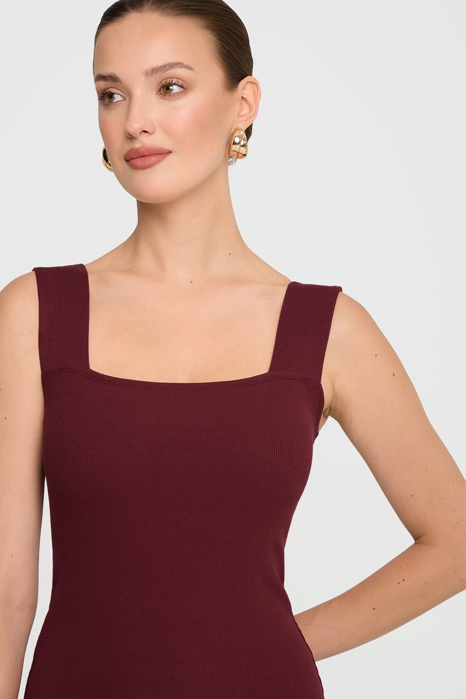 Miss Classy Burgundy Dress