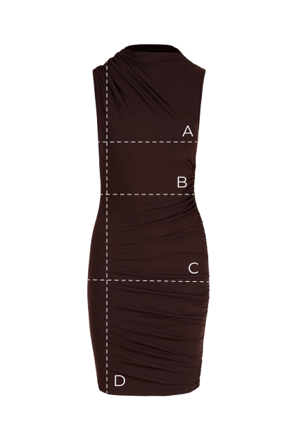 Sukienka Miss Draped Chocolate