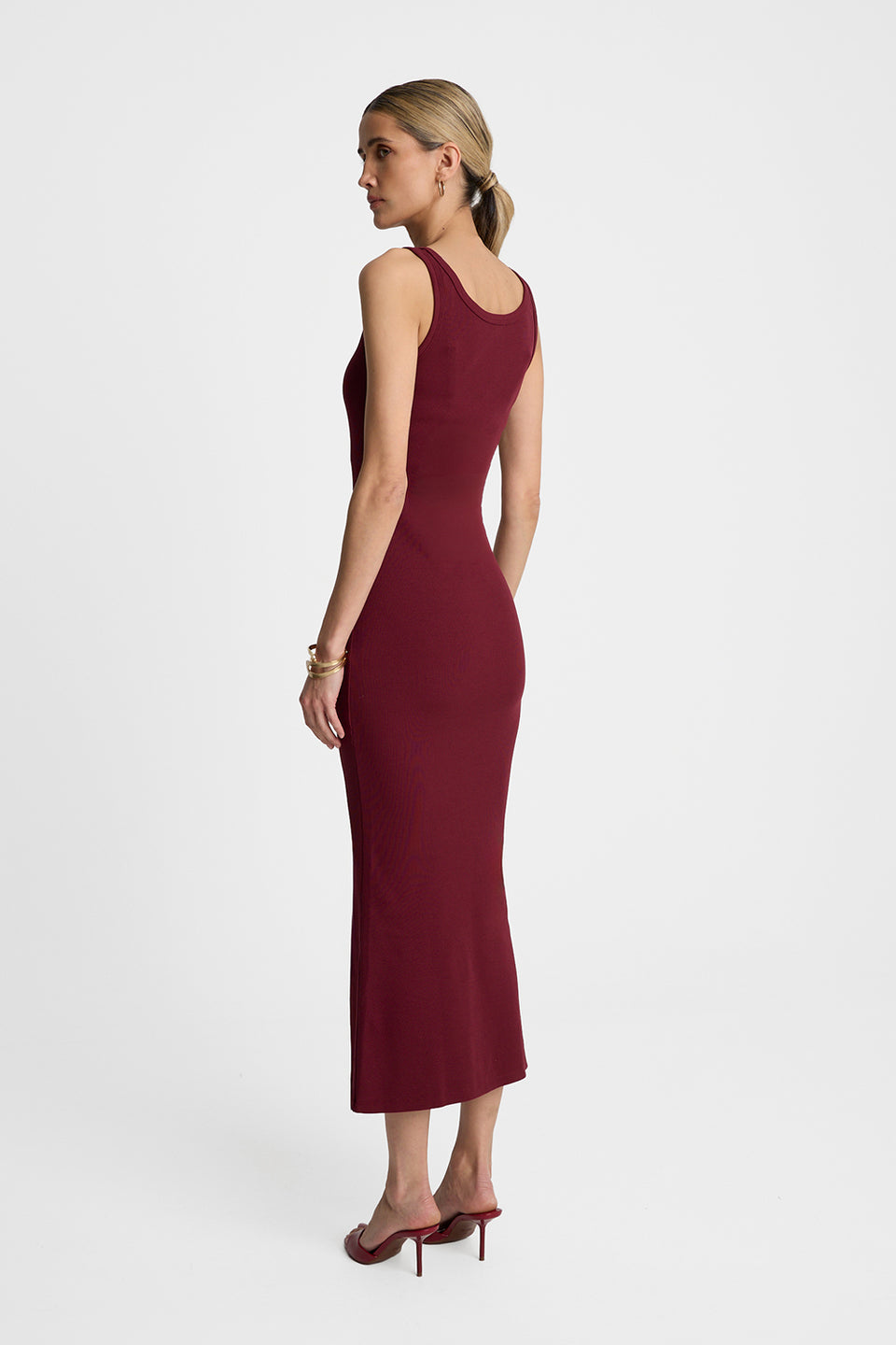 Miss Exclusive Burgundy Dress