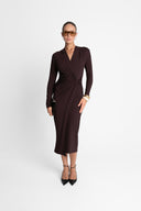 Sukienka Miss Ravish Dark Chocolate