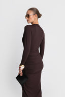 Sukienka Miss Ravish Dark Chocolate