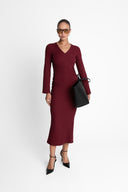 Sukienka Miss Sleek Burgundy