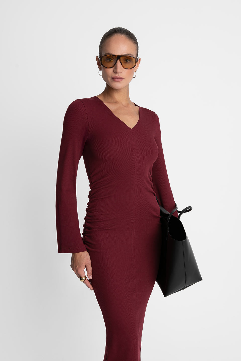 Sukienka Miss Sleek Burgundy