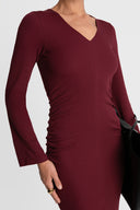 Sukienka Miss Sleek Burgundy