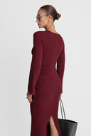 Sukienka Miss Sleek Burgundy