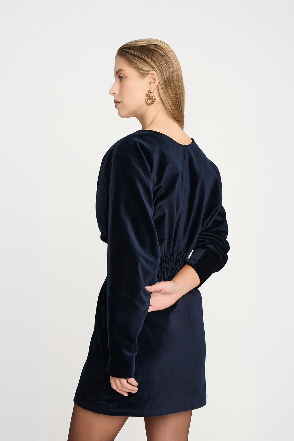 Miss Velvet Navy Dress