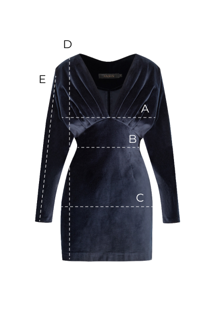 Sukienka Miss Velvet Navy