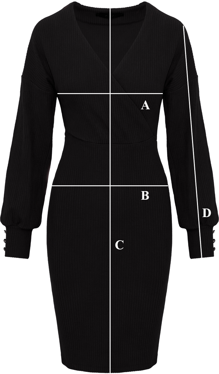 Sukienka Miss Wrap Black