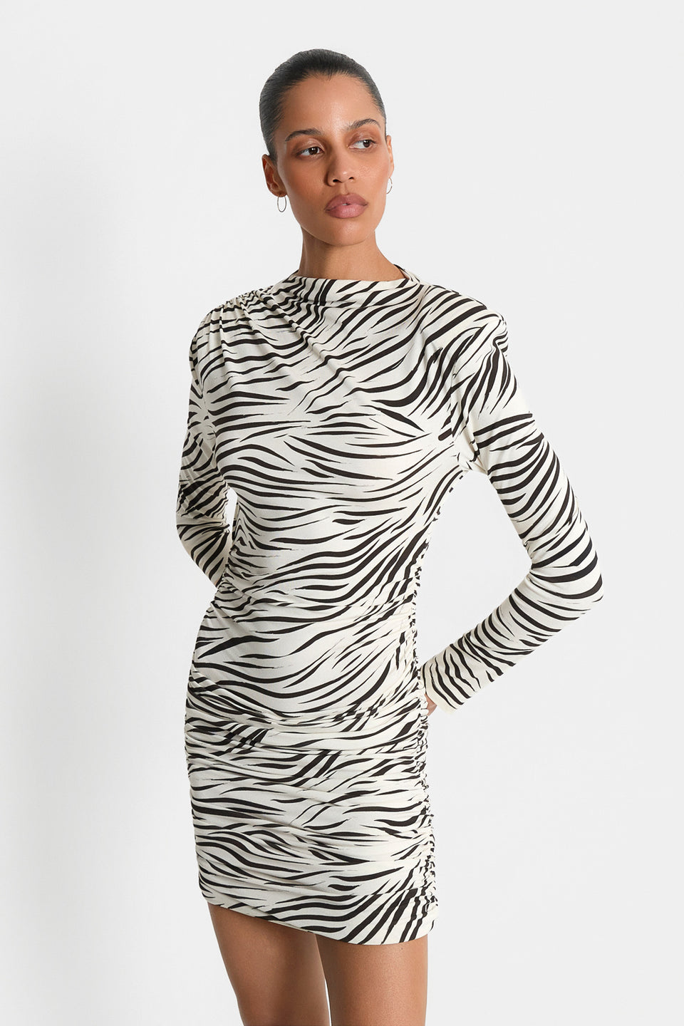 Miss Sculpted Print Dress