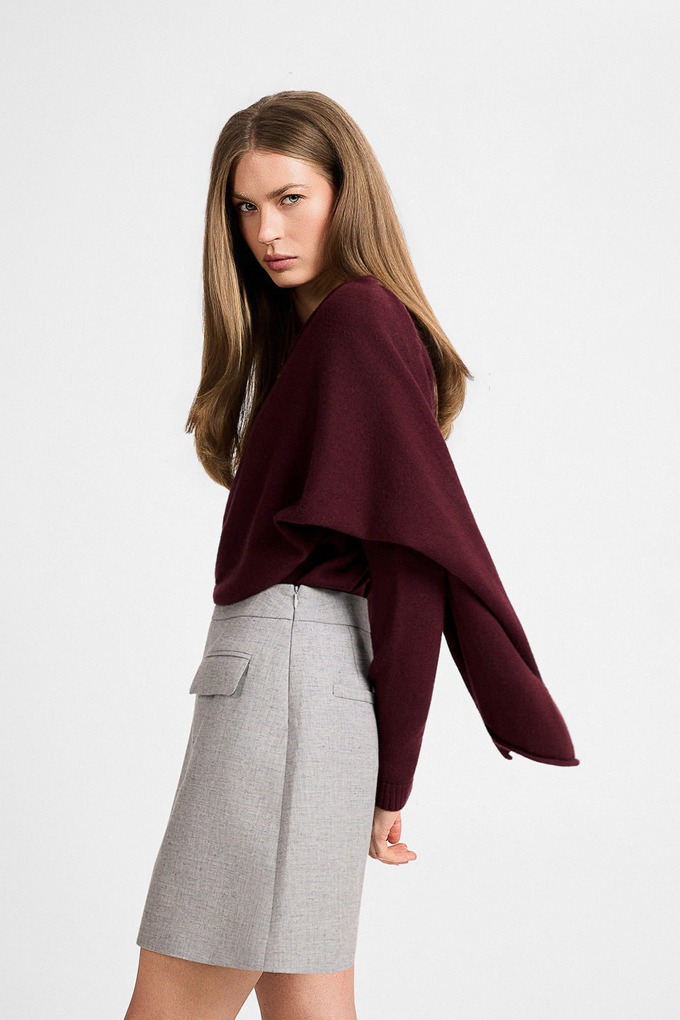 Miss Harmon Burgundy Sweater