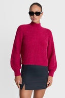 Miss Cushy Magenta Sweater