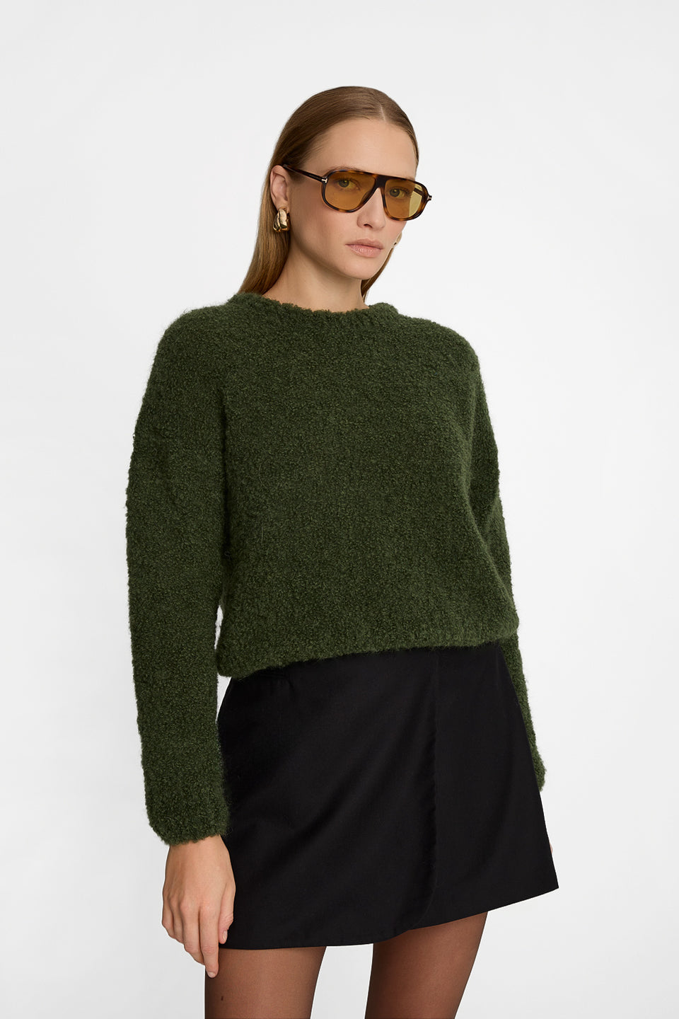 Miss Fluffy Olive jumper