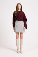 Miss Harmon Pullover in Burgundy