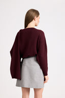 Miss Harmon Pullover in Burgundy